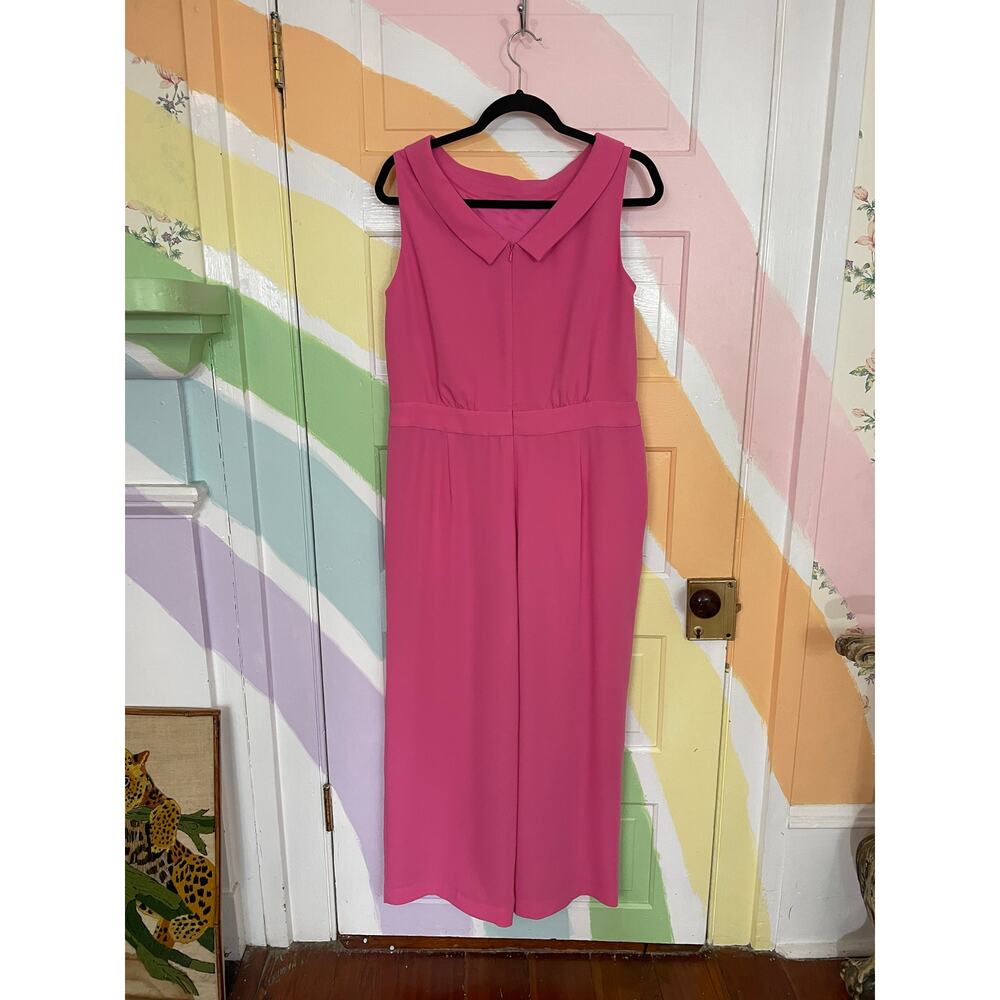 ✨NWT Boden Clarissa Wide Leg Sleeveless Pink Jumpsuit Sz 12P - Picture 8 of 11